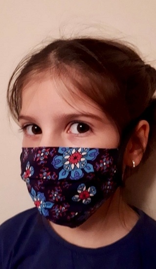 Maseczka 15/  dziecięca granatowa